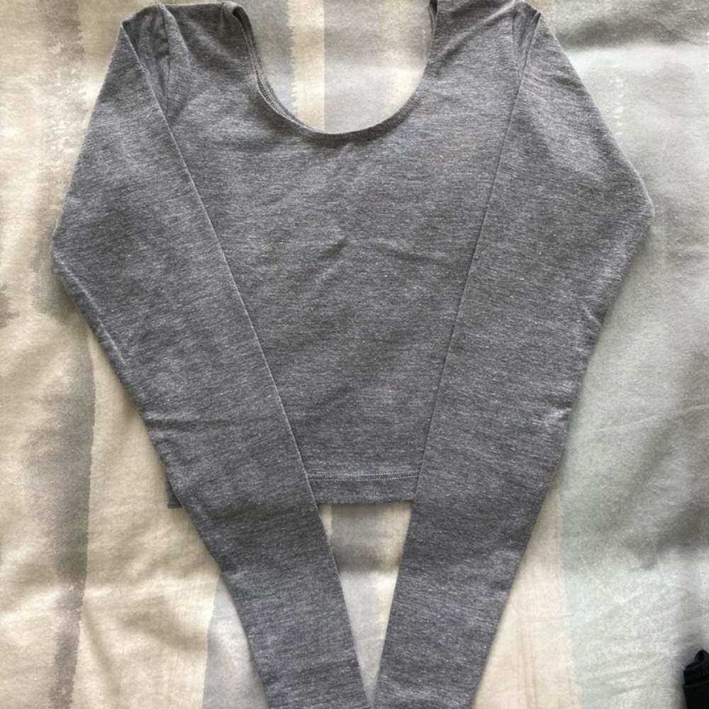 American Apparel Long-Sleeve Crop Top